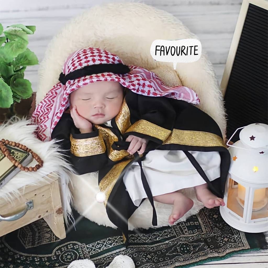 Baby Abayas Arabic Luxury Sets Baby Prayer Clothes Syeikh - Etsy Norway