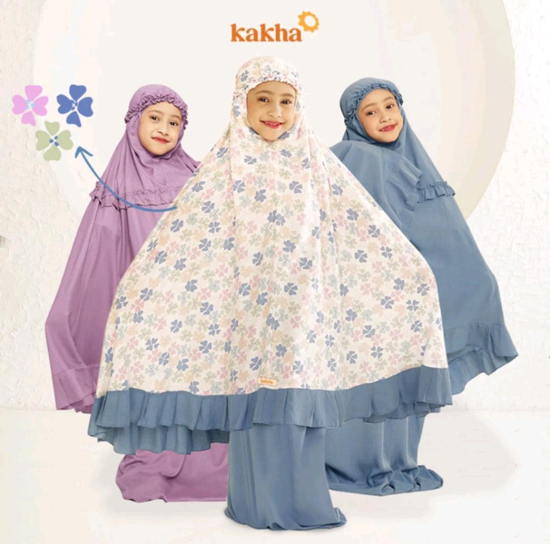 1 to 9 years prayer girls robe suit, kids muslim prayer clothes, kakha series Clover