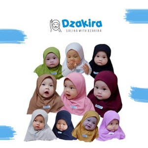 Baby hijab or children hijab KIA series  0 - 3 years old