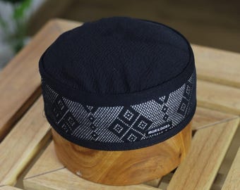 Mens kufi prayer hat, skullcap, muslim hat, kupiah Rafiq series