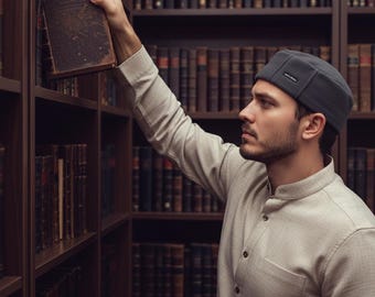Chapéu de oração kufi masculino, solidéu, chapéu muçulmano, série kupiah Habasya