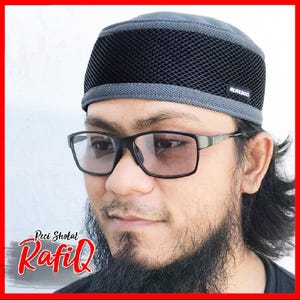Mens kufi prayer hat, skullcap, muslim hat, kupiah Rafiq series