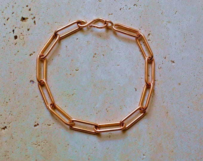 18K Gold Paperclip Bracelet | Gold Chain