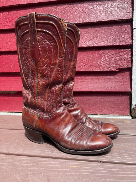 Vintage Lucchese Cowboy Boots - Etsy