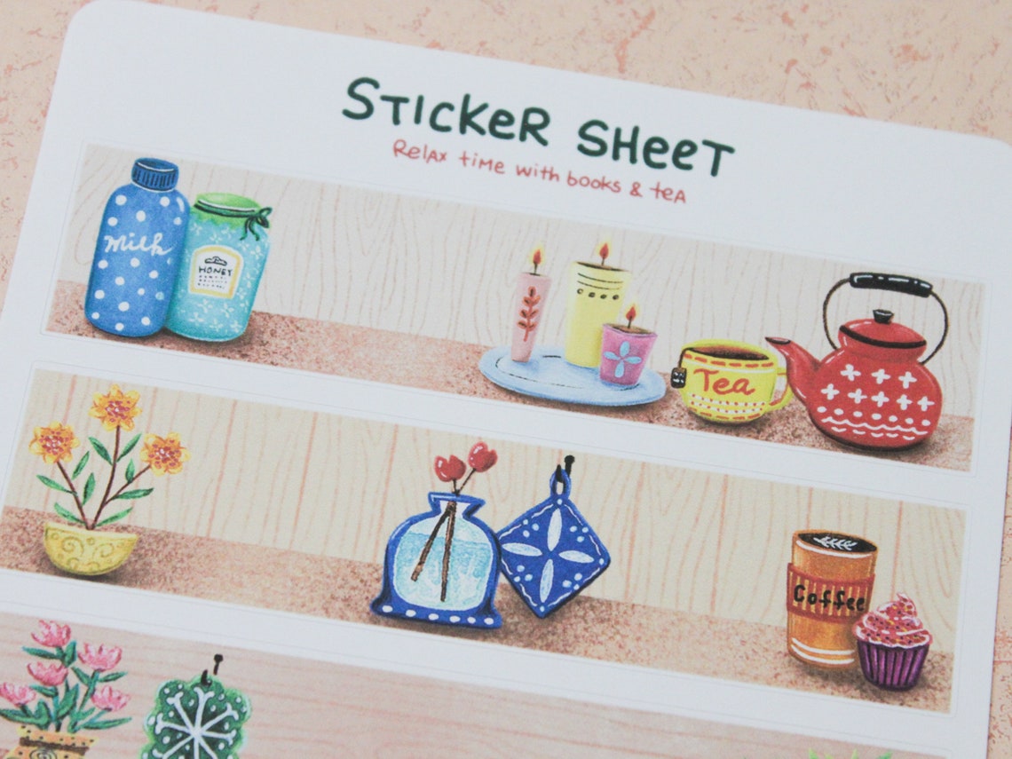 Decorative Sticker Bujo Sticker Sheet Bullet Journaling | Etsy