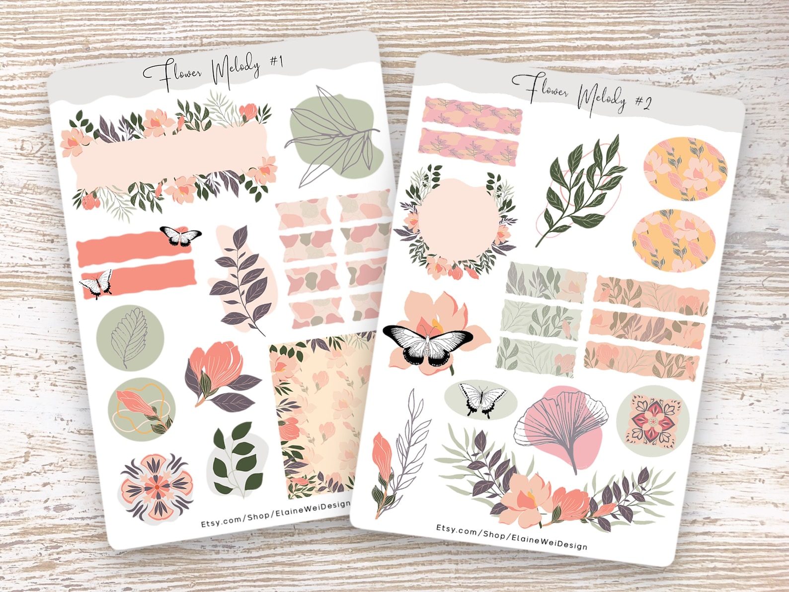 Bullet Journaling Stickers Aesthetic Sticker Bujo Stickers | Etsy