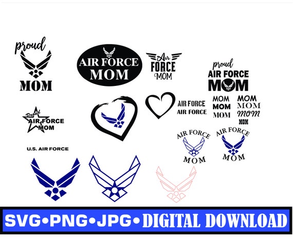 Download Air Force Proud Mom X12 Graphics Air Force Military Svg Etsy