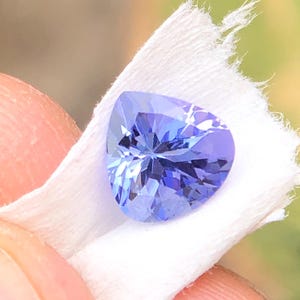 6 MM Heart Shape Zoisite Tanzanite, Loose 0.95 Carat’s Faceted Tanzanite, Stunning Tanzanite, Healing Tanzanite Custom For Jewelry.