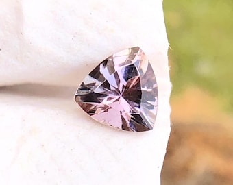 Natural Tanzanite Trillion, Purple Peach Zoisite Gemstone, 5x5 MM