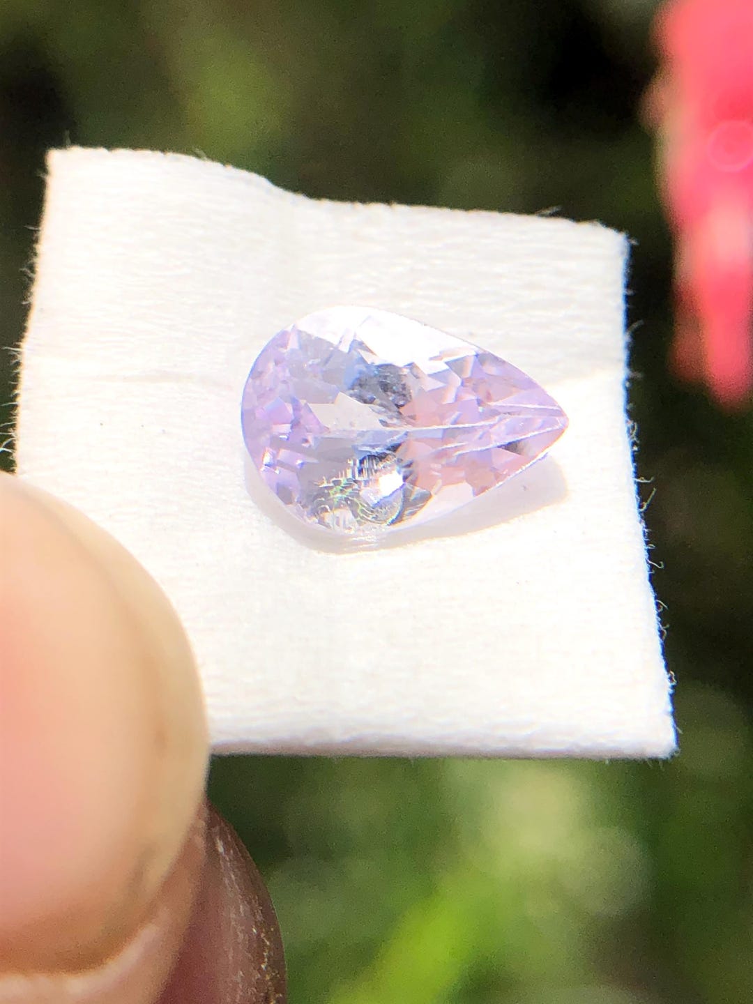 Pink Diamond Inclusions Rare 0.80 Ct Pink With Inclusion | 7x5 MM Loose Gemstone for Making ...