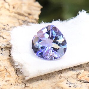 6 MM Zoisite Pleochroism Tanzanite, 0.65 Carats Heart Shape Tanzanite, Natural Bio Color Tanzanite Gem, Gorgeous Tanzanite For Jewelry.