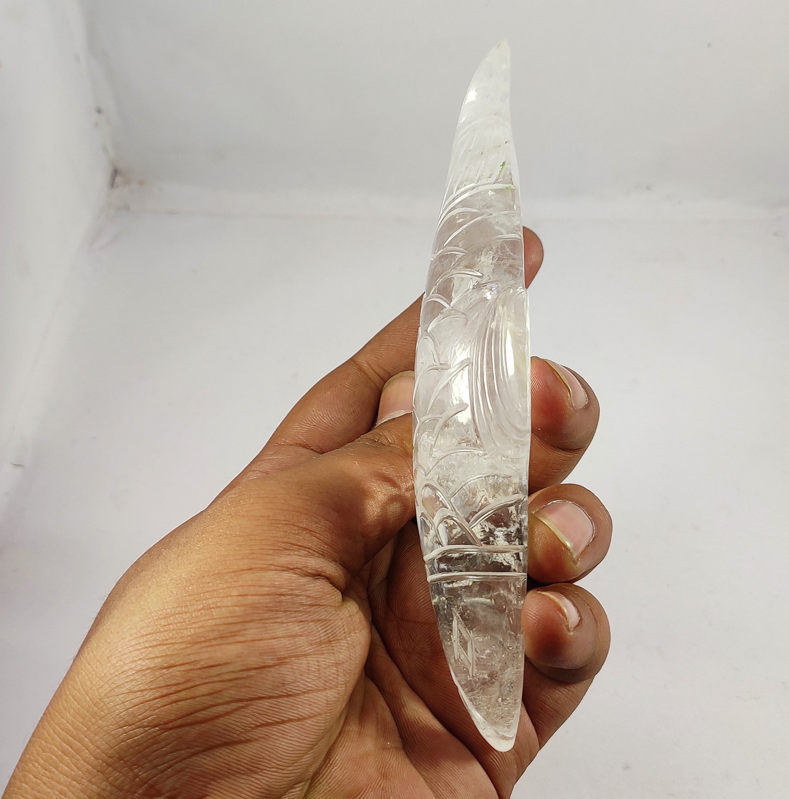Natural Rock Crystal Quartz Fish. Etsy