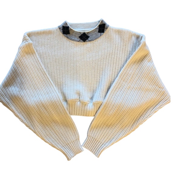 Vintage 80s Cropped Sweater