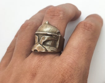 Star Wars Clone trooper Ring , Star Wars Ring , Star Wars Jewellery, mens ring, star war gifts , sterling silver ring, birthday gift