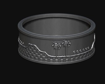 Retro Sonic the Hedgehog Green Hill Zone Ring, Classic Sonic Ring