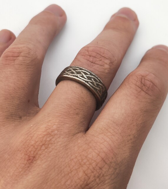 Alternate Ornate Viking Patterned Ring Viking Ring Historic