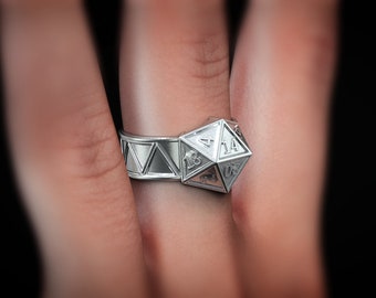 D20 dungeon and dragons ring for dnd birthdays dnd characters d20 metal dice ring dnd Jewelry dnd gift for her jewelry dnd gifts for her