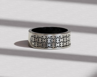 Bague Puzzle Argent Sterling .925 Silverly - Ensemble De Bandes Tressées