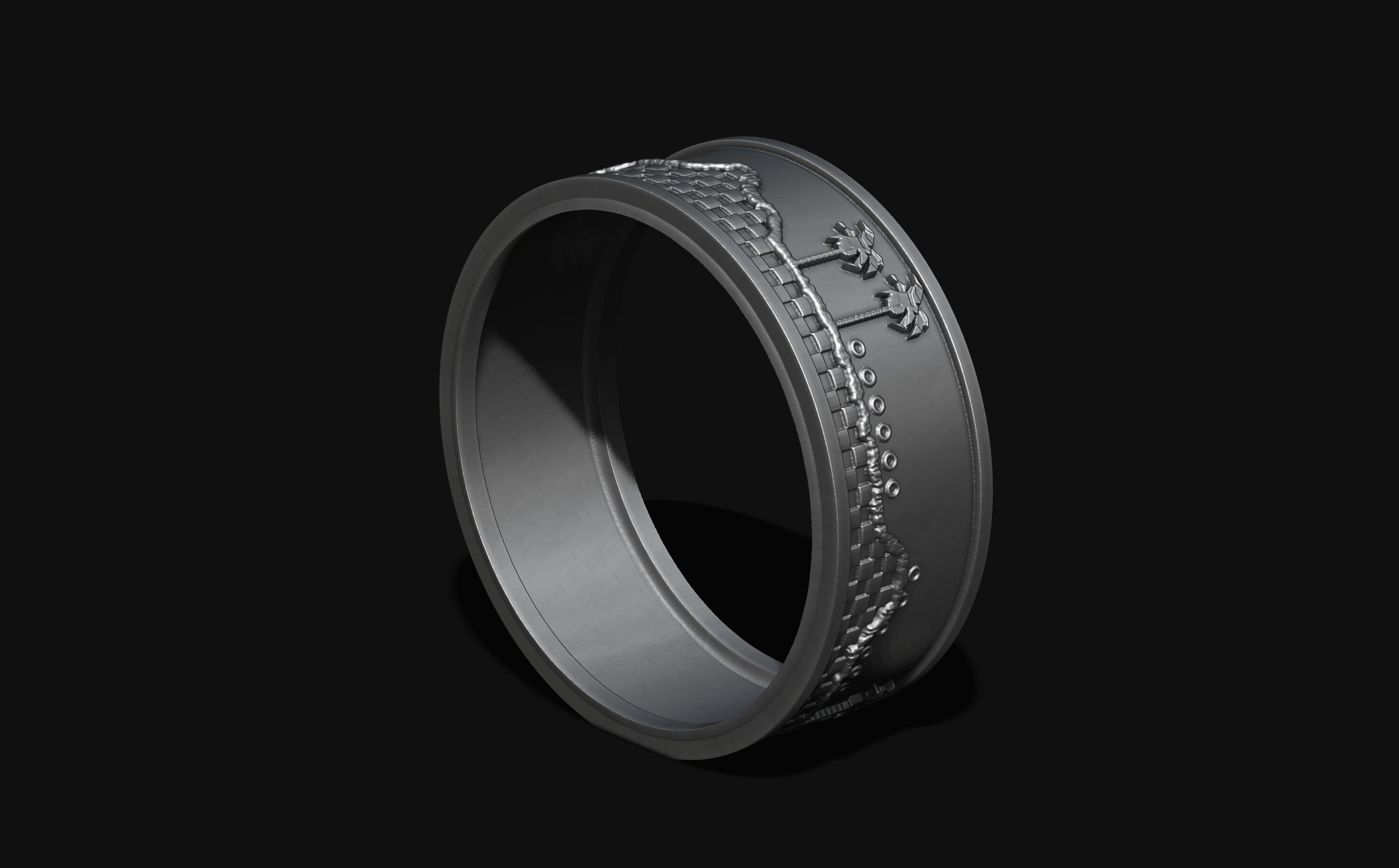Retro Sonic the Hedgehog Green Hill Zone Ring, Classic Sonic Ring