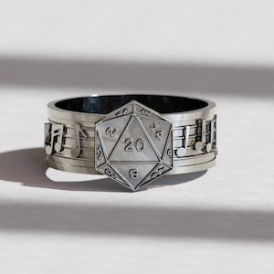 Dungeon and Dragons Musical Bard Ring – Enchanted DND Jewelry for RPG Players & Fantasy Lovers, Unique Gift for Gamers