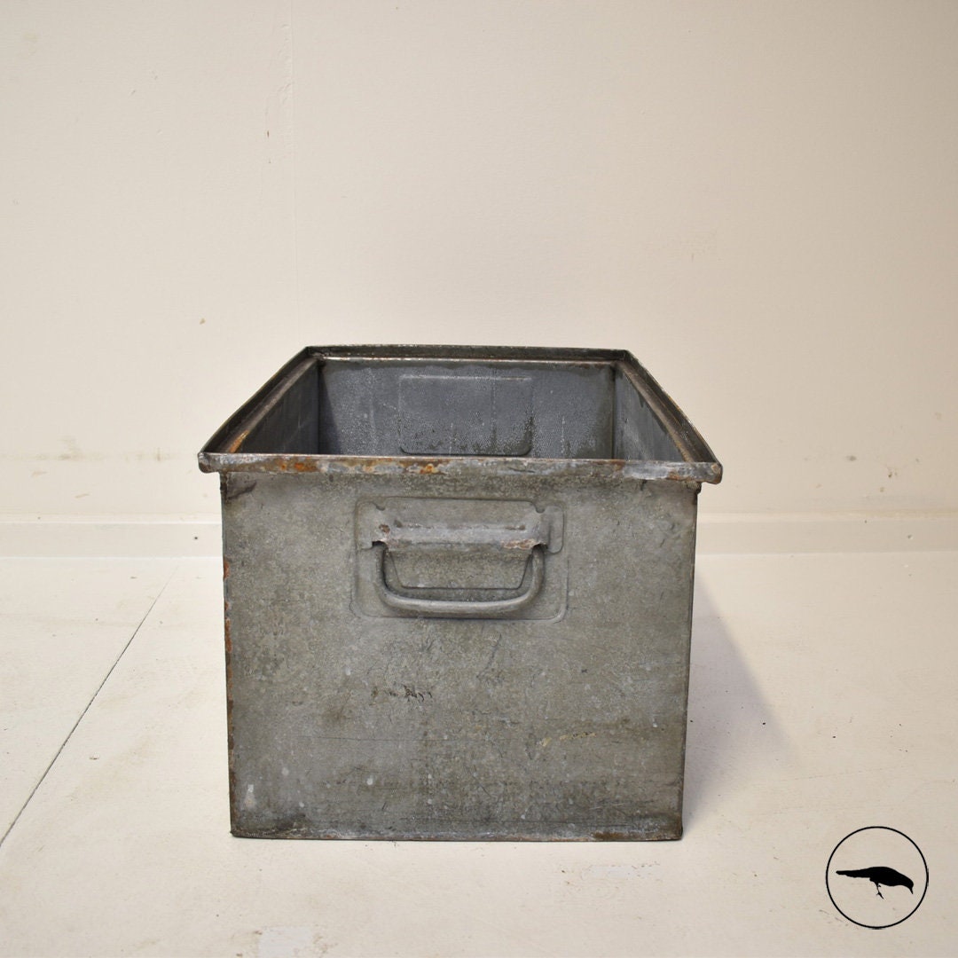 Cajas de almacenamiento de acero vintage | Etsy