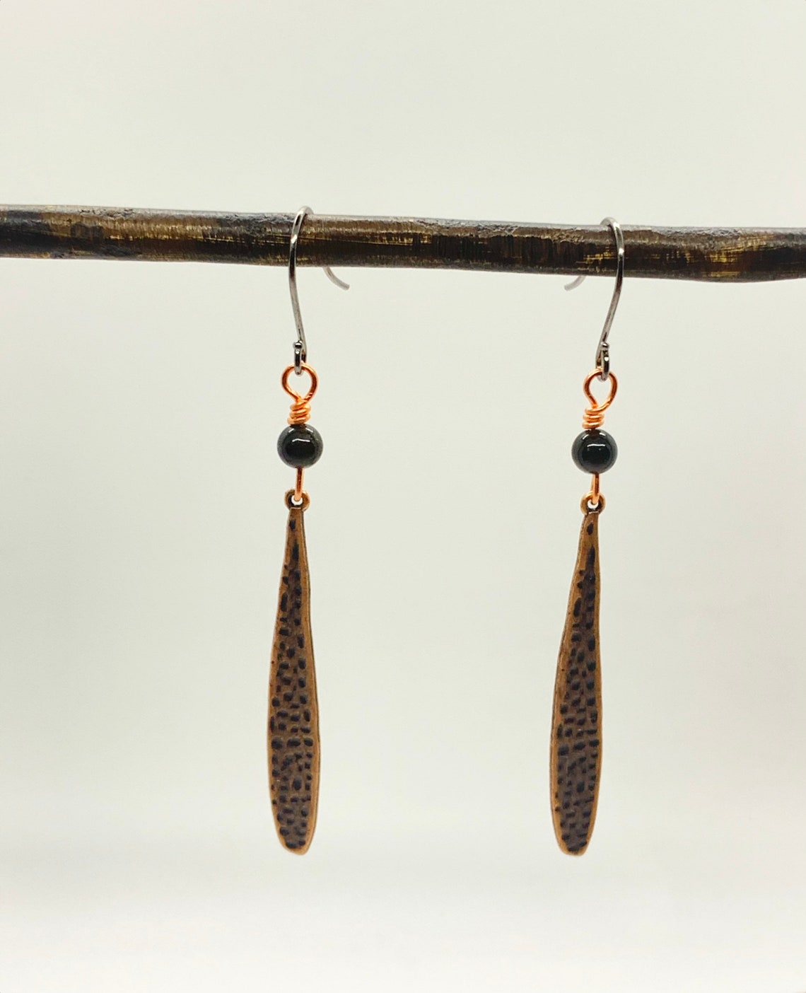 Antique Copper Earrings Etsy