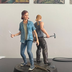 Ellie and Abby Dual Figurine, Small Version (1/12th) - The Last of Us 2 - Premium 3D Resin Printed Statue