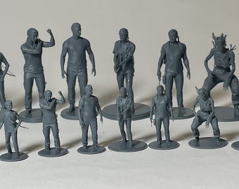 Miniature 50mm & 30mm The Last of Us Resin Figurines, The Last of Us Part 2