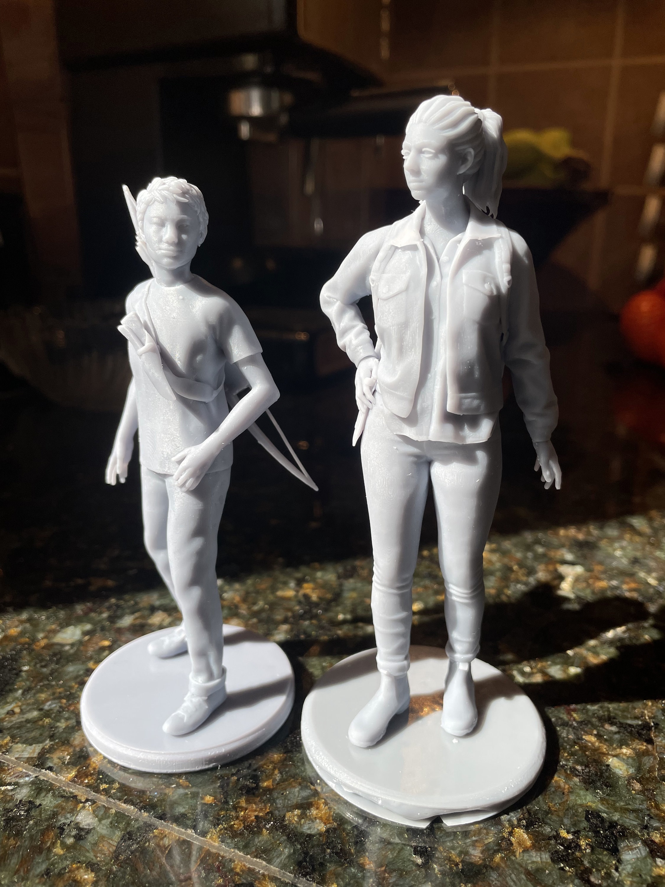 Farm Ellie & Dina the Last of Us 2 3D Resin Printed Statues 