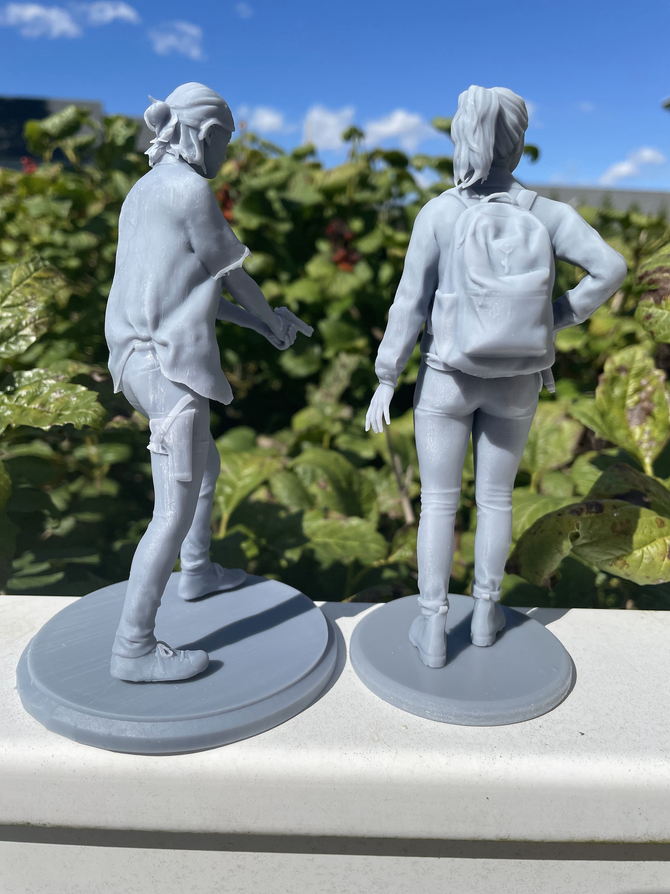 Farm Ellie & Dina the Last of Us 2 3D Resin Printed Statues 