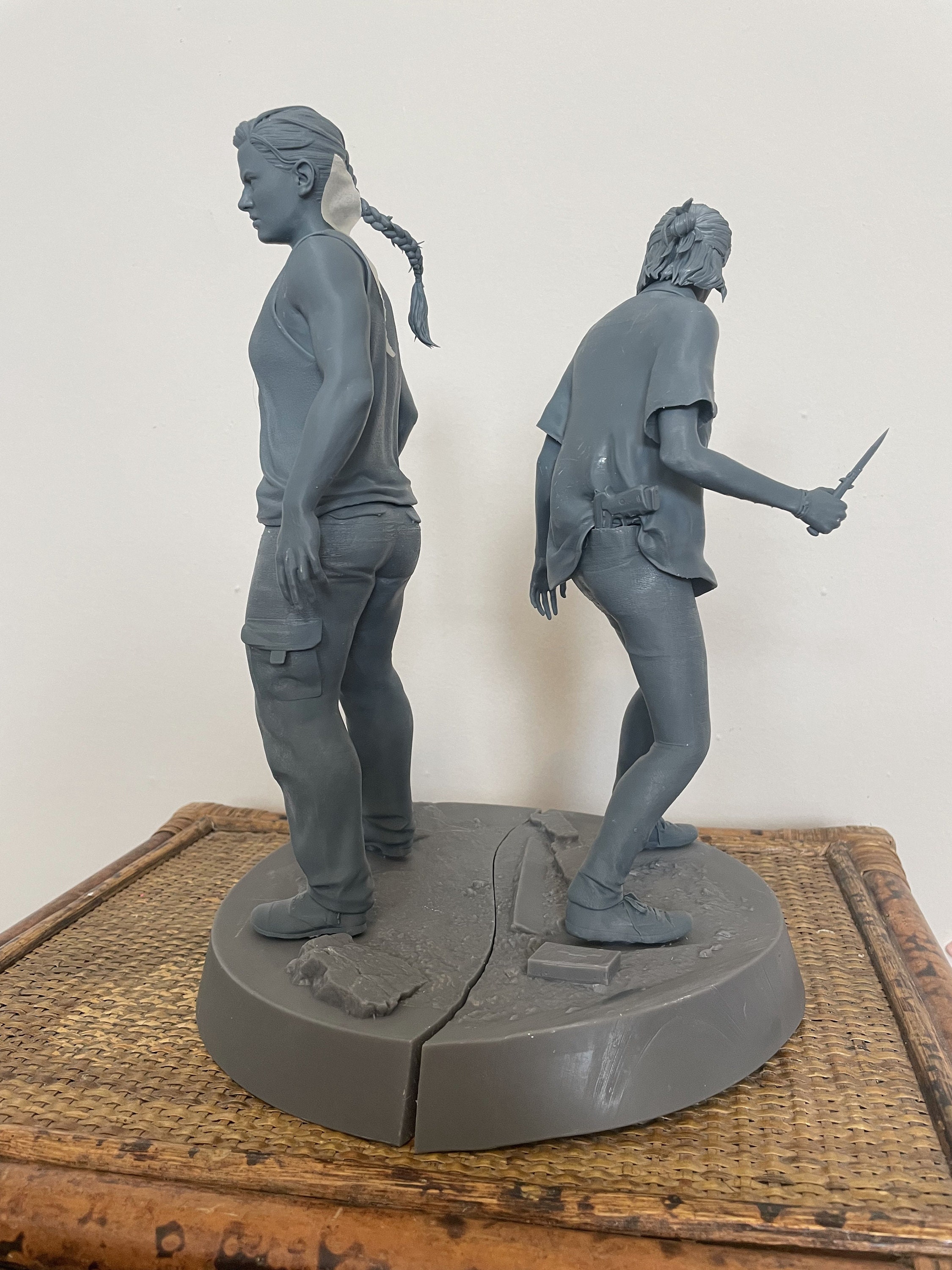 Farm Ellie & Dina the Last of Us 2 3D Resin Printed Statues 