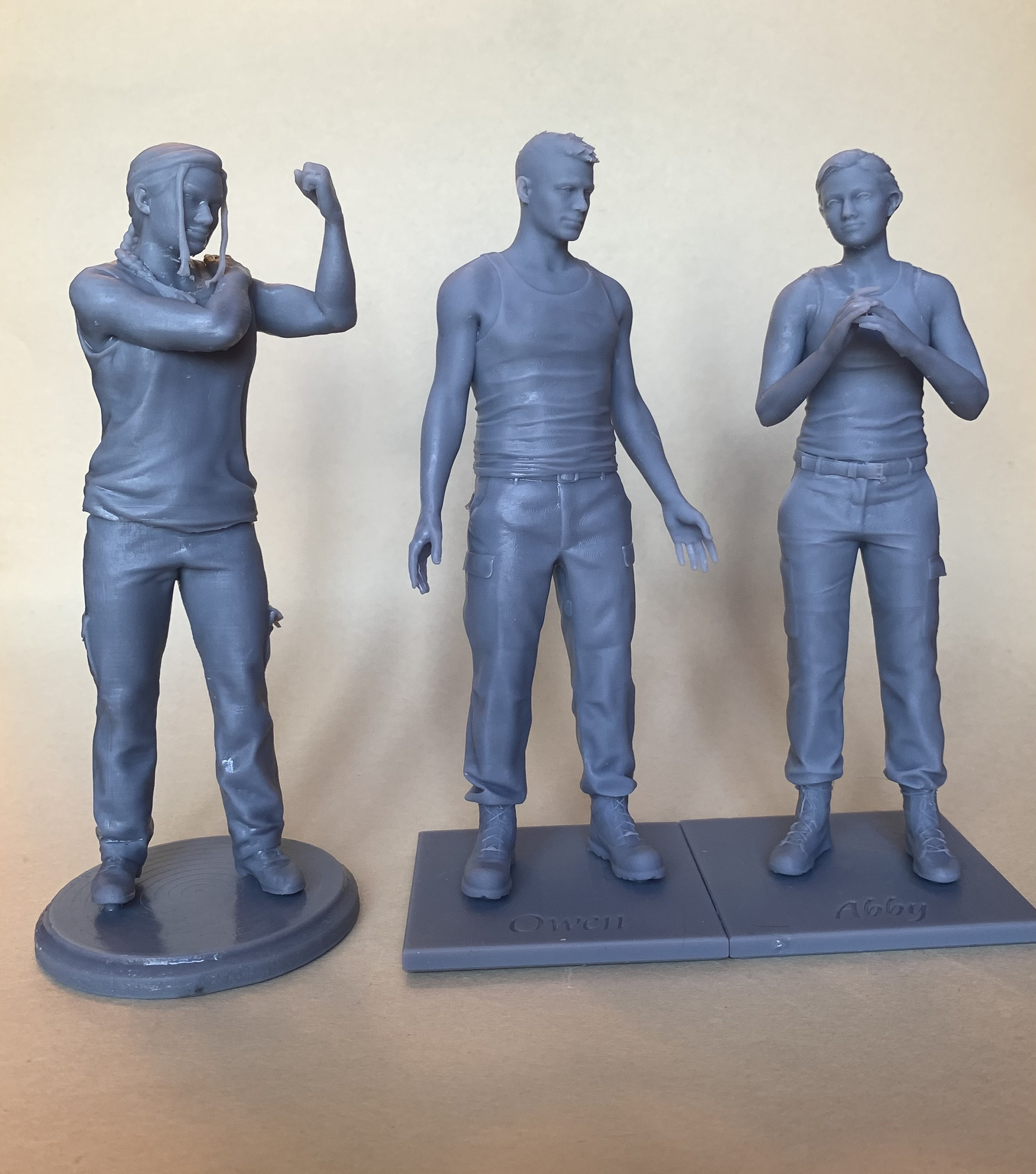 Clicker Infected Male and Female the Last of Us 2 3D Resin 