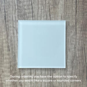 Square Sublimation Blank 3.76&quot;- With square or rounded corners – Sublimation Acrylic Blank - Sublimation - Acrylic - Blank - Square Blank