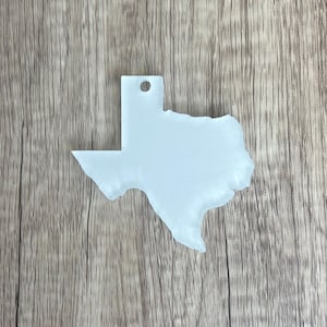State Keychain Blank - Sublimation Acrylic Blank - Sublimation - Acrylic - Blank - State Keychain - We will Laser cut any state outline