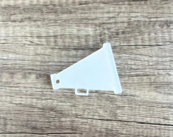 Megaphon Schlüsselanhänger Rohling - Sublimation Acryl Rohling Acryl - Sublimation - Acryl - Blank - Megaphon