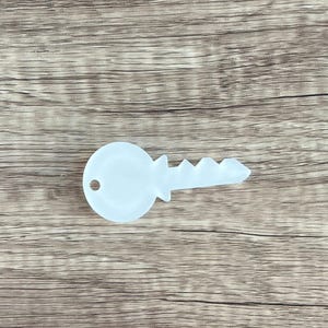 Key Keychain Blank - Sublimation Acrylic Blank - Sublimation - Acrylic - Blank - Key Shape Keychain