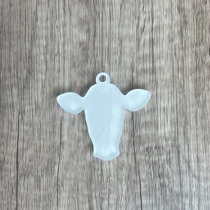 Cows Head Keychain Blank - Sublimation Acrylic Blank - Sublimation - Acrylic Blank - Cows Head - Western Keychain