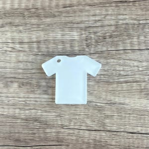 Sports Jersey Keychain Blank - Sublimation Acrylic Blank - Sublimation - Acrylic - Blank - Sports Jersey