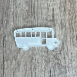School Bus Keychain Blank - Sublimation Acrylic Blank - Sublimation - Acrylic - Blank - School Bus Keychain - Bus Driver Keychain