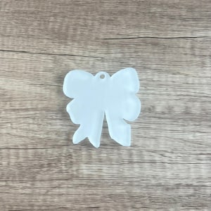 Pencil Bow Keychain Blank - Sublimation Acrylic Blank - Sublimation - Acrylic - Blank - Bow Blank