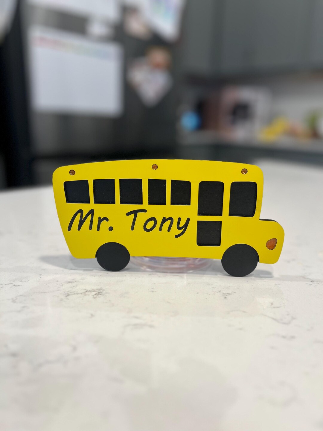 Magnetic Bus Improved - Magnetic Personalized Engraved School Bus, Magnetic Bus ...