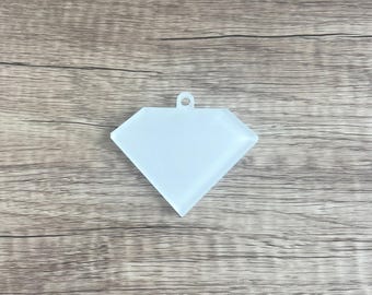 Diamond Shape Keychain Blank - Sublimation Acrylic Blank - Sublimation - Acrylic - Blank - Diamond Shape Keychain