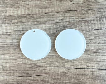 Acrylic Circle Blanks for Keychains, Crafts, Sublimation | Clear, Colored, Glitter, Mirror Discs