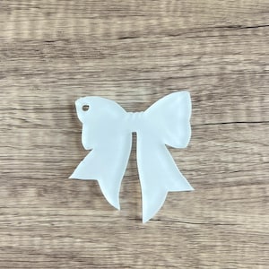 Bow Keychain Blank - Sublimation Acrylic Blank - Sublimation - Acrylic - Blank - Bow