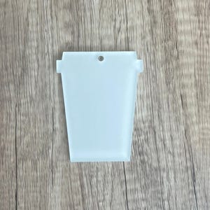 Coffee Cup Keychain Blank - Sublimation  Acrylic Blank -  Sublimation - Acrylic - Blank - Coffee Cup Keychain