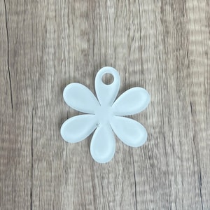 Adorno de Copa Stanley en blanco - Flor - 40 oz - Adorno de Copa Stanley en blanco - Acrílico para sublimación - Forma de flor