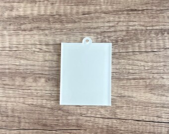 Polaroid or Song Blank - Rectangle Sublimation Acrylic Blank - Sublimation - Acrylic - Blank - Perfect for Polaroid or Music Track items