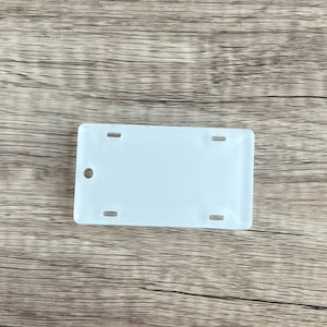 License Plate Keychain Blank - Sublimation Acrylic Blank - Sublimation - Acrylic - Blank - License Plate keychain