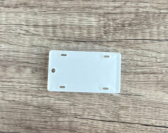 License Plate Keychain Blank - Sublimation Acrylic Blank - Sublimation - Acrylic - Blank - License Plate keychain