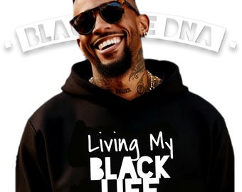 Ich lebe mein schwarzes Leben Unisex Hoodie